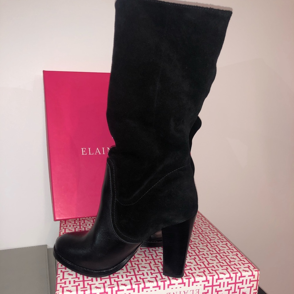 Elaine Turner Minka leather/suede boots